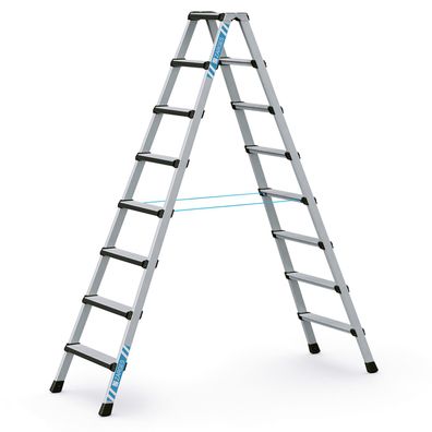 Zarges Comfortstep B Stehleiter mit gepolsterter Stufen-Vorderkante 2x8 Stufen
