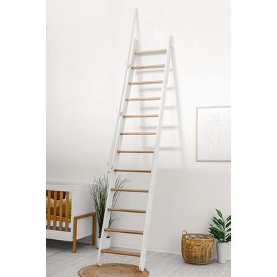 Minka Wangentreppe Flexiblo 300cm max. Geschosshoehe Eiche Weis