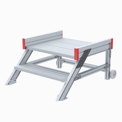 Euroline 514 Anstieg 45EUR 800mm Stufenbreite 2 Stufen Alu gerieft