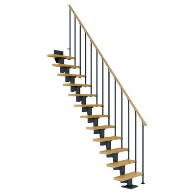 Dolle Mittelholmtreppe Dublin Gerade aus Ahorn lackiert 61 cm breit fuer GH 240–29