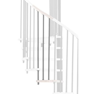 Minka Hoehenerweiterung fuer Spiral Wood 120cm Durchmesser Weis Grau