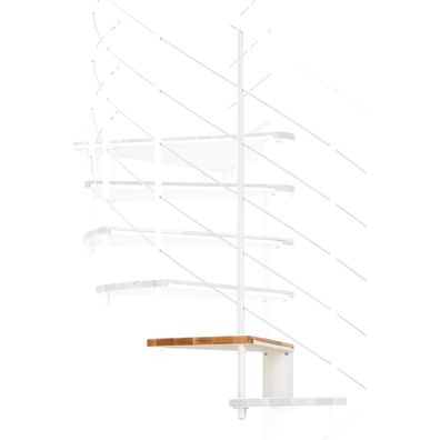 Minka Hoehenerweiterung fuer Fusion 140cm Durchmesser Buche Weis