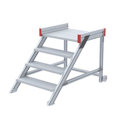 Euroline 514 Anstieg 45EUR 800mm Stufenbreite 4 Stufen Alu gerieft
