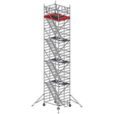Euroline Geruest 9523 mit Auslegern 1,50x1,80m und Treppenaufgang 10,50m AH