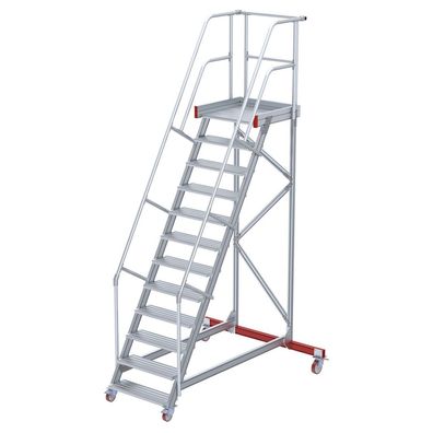 Euroline 513 Wartungsbuehne 60EUR 600mm Stufenbreite 12 Stufen Alu gerieft