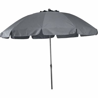 Sonnenschirm Gartenschirm Balkonschirm 200 cm Rund Kippbar UV Schutz Anthrazit