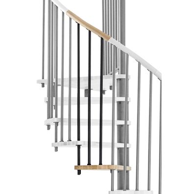 Minka Hoehenerweiterung fuer Spiral Wood 140cm Durchmesser Eiche Schwarz