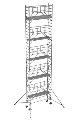 Zarges Fahrgeruest MultiTower S-PLUS 1T mit Auslegern 1,80m Plattformlaenge 12,35m A