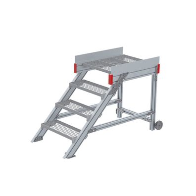 Euroline 514 Anstieg 45EUR 600mm Stufenbreite 4 Stufen Stahl Gitterrost