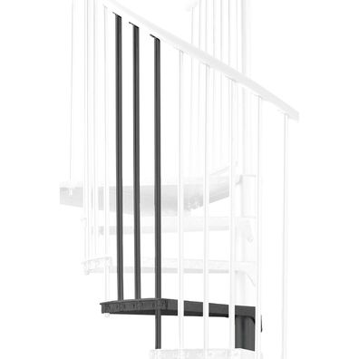 Minka Hoehenerweiterung fuer Rondo Zink Color 140cm Durchmesser Anthrazit