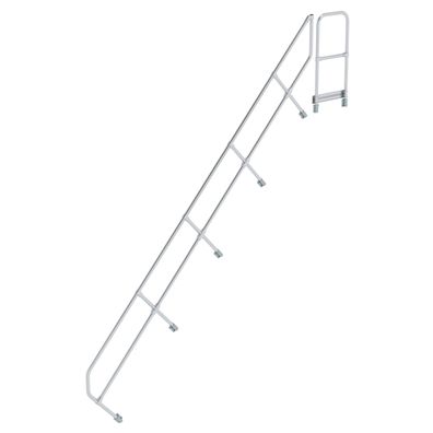MUNK Handlauf fuer Treppe 45EUR mit Plattform, 16 Stufen