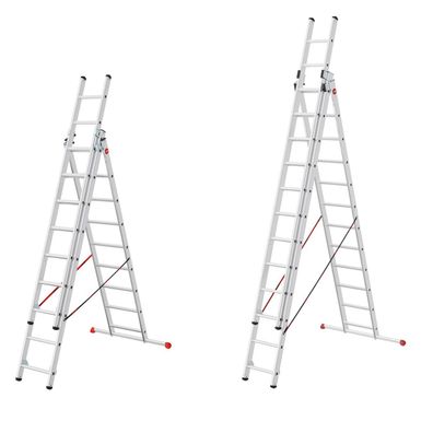 Hailo HobbyStep combi Mehrzweckleiter 3x9 Sprossen