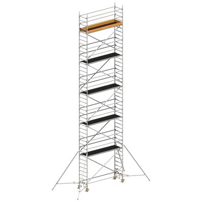 Layher Rollgeruest Uni Standard P2 mit Gerueststuetzen 12,20m AH