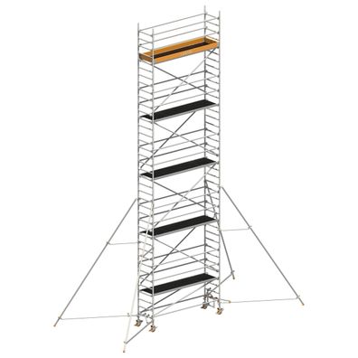 Layher Rollgeruest Uni Standard P2 mit Gerueststuetzen 5m, 11,20m AH