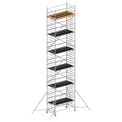 Layher Rollgeruest Uni Breit P2 mit Gerueststuetzenlaenge 2,60m, 13,20m AH