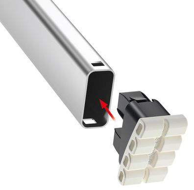 Hailo EasyClix Wechselfus Set Living Groese L 20x43mm