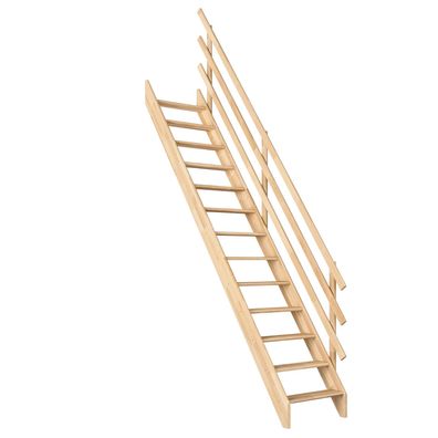 Dolle Raumspartreppe Burgau bis 289cm Geschosshoehe in Buche Leimholz inklusive Gela