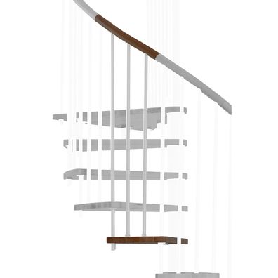 Minka Hoehenerweiterung fuer Spiral Wood 160cm Durchmesser Walnuss Weis