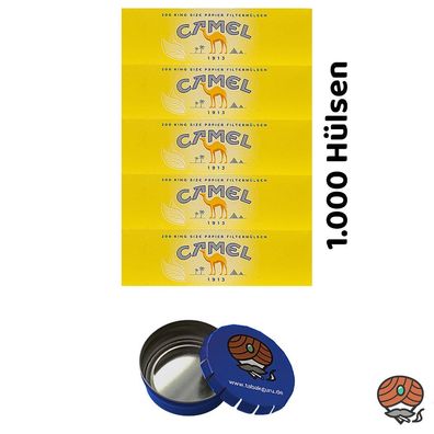 1000 Camel King Size Filterhülsen + Taschenascher