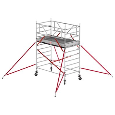 Altrex Fahrgeruest RS Tower 52 Aluminium mit Holz-Plattform 4,20m AH 1,35x1,85m