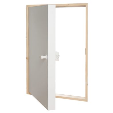 Dolle Kniestocktuer CPL-beschichtet in weis 80x56x11,5cm U-Wert 0,65W/m2·K