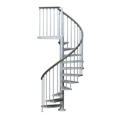 Dolle Aussentreppe Gardenspin 246-282cm Geschosshoehe 11 Stufen Metall gelocht Ausse