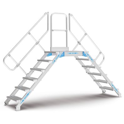 Zarges Überstieg 45EUR 600mm Stufenbreite 4 Stufen