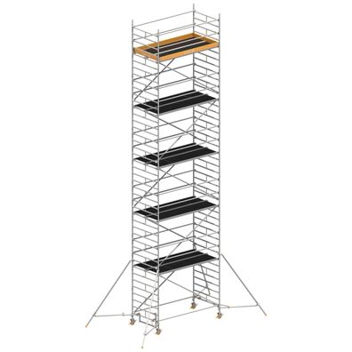 Layher Rollgeruest Uni Breit P2 mit Gerueststuetzenlaenge 2,60m, 12,20m AH