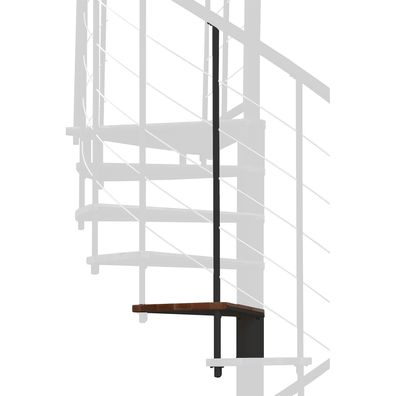 Minka Hoehenerweiterung fuer Fusion 140cm Durchmesser Walnuss Schwarz