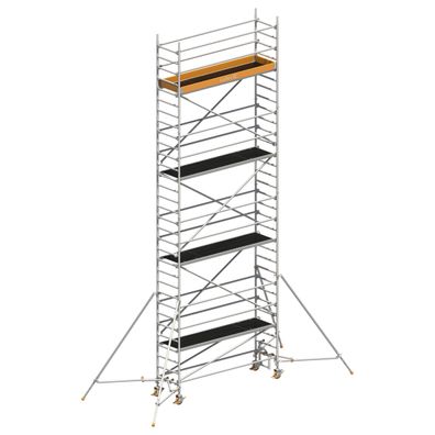 Layher Rollgeruest Uni Standard P2 mit Gerueststuetzen 9,20m AH