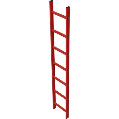 Zarges Schachtleiter 300mm lichte Breite GFK, 12 Sprossen