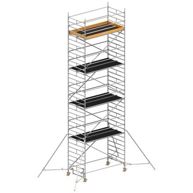 Layher Rollgeruest Uni Breit P2 mit Gerueststuetzenlaenge 2,60m, 10,20m AH