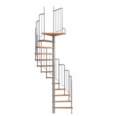 Dolle Spindeltreppe Barcelona bis 291cm Geschosshoehe pulverbeschichteten Metall UK