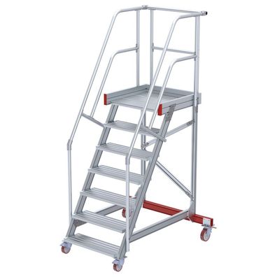 Euroline 513 Wartungsbuehne 60EUR 600mm Stufenbreite 7 Stufen Alu gerieft