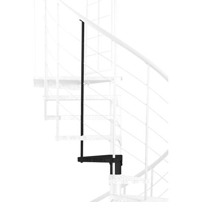 Minka Hoehenerweiterung fuer Spino Zink Color 120cm Durchmesser Schwarz