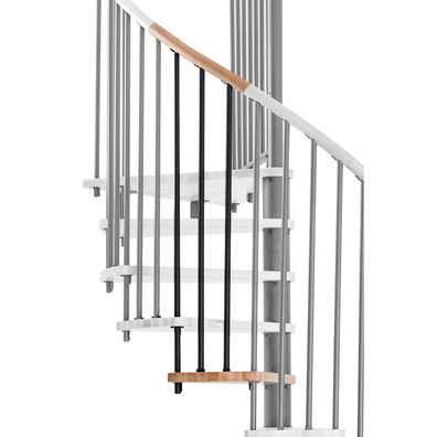 Minka Hoehenerweiterung fuer Spiral Wood 120cm Durchmesser Buche Schwarz
