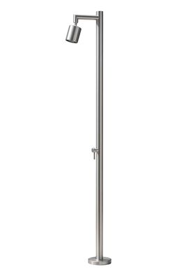 Eichenwald Modell 70 Gartendusche mit Heizband Frosto in Edelstahl