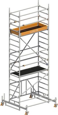 Layher Rollgeruest Zifa P2 mit Uni Telegelaender 5,76m AH