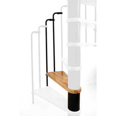 Minka Hoehenerweiterung fuer Paris 140cm Durchmesser Buche Schwarz