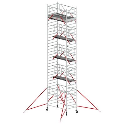 Altrex Fahrgeruest RS Tower 52-S Aluminium mit Safe-Quick und Holz-Plattform 11,20m