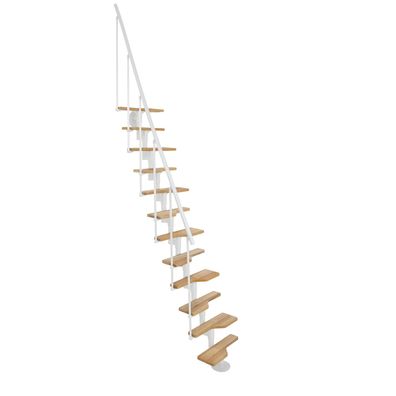 Minka Mittelholmtreppe Vienna 35 - 293,8cm Geschosshoehe Buche Weis