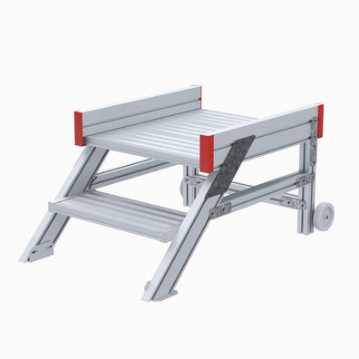 Euroline 514 Anstieg 45EUR 600mm Stufenbreite 2 Stufen Alu gerieft