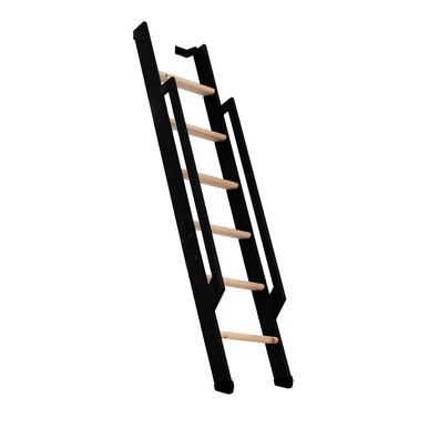 Minka Wangentreppe Strong 152cm max. Geschosshoehe Buche schwarz