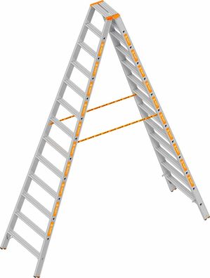 Layher Topic 1043 Stufenstehleiter 2x13 Stufen