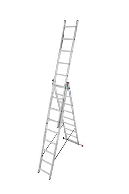 Krause Corda Aluminium-Vielzweckleiter 3x9 Sprossen