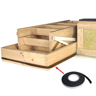Minka Passivhaus-Einbauset single luftdichter Abschluss von Dachbodentreppen ohne St