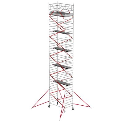 Altrex Fahrgeruest RS Tower 52 Aluminium mit Fiber-Deck Plattform 13,20m AH 1,35x3,0