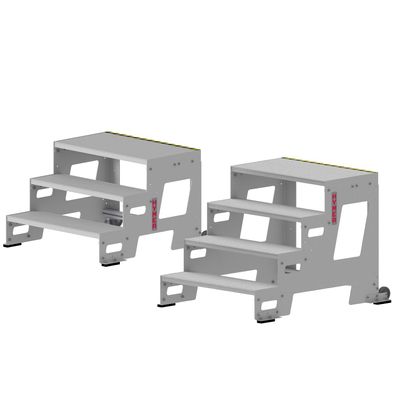 Hymer Industrietritt Grundmodul mit Alu-Profilstufen 0,8m Stufenbreite 2 Stufen