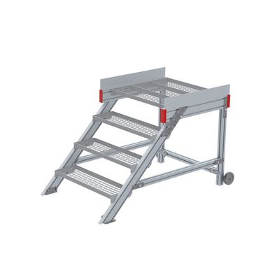 Euroline 514 Anstieg 45EUR 800mm Stufenbreite 4 Stufen Stahl Gitterrost