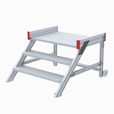 Euroline 514 Anstieg 45EUR 1000mm Stufenbreite 3 Stufen Alu gerieft